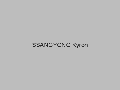 Enganches económicos para SSANGYONG Kyron